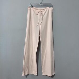 Skims Pants Womens‎ XL Barely Pink Cotton Jersey Straight Leg Lounge Pull On